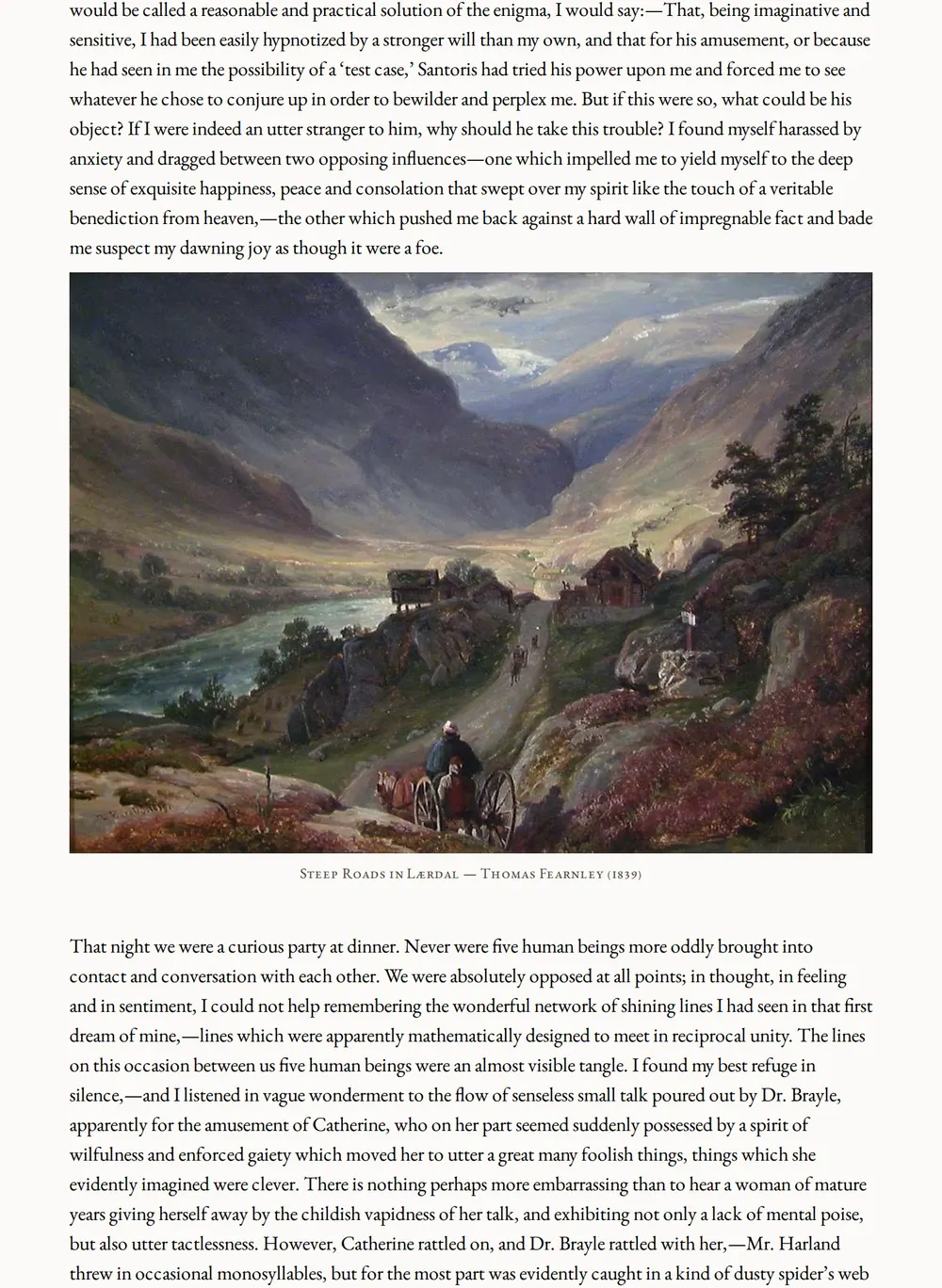 A page of The Life Everlasting as set for this edition