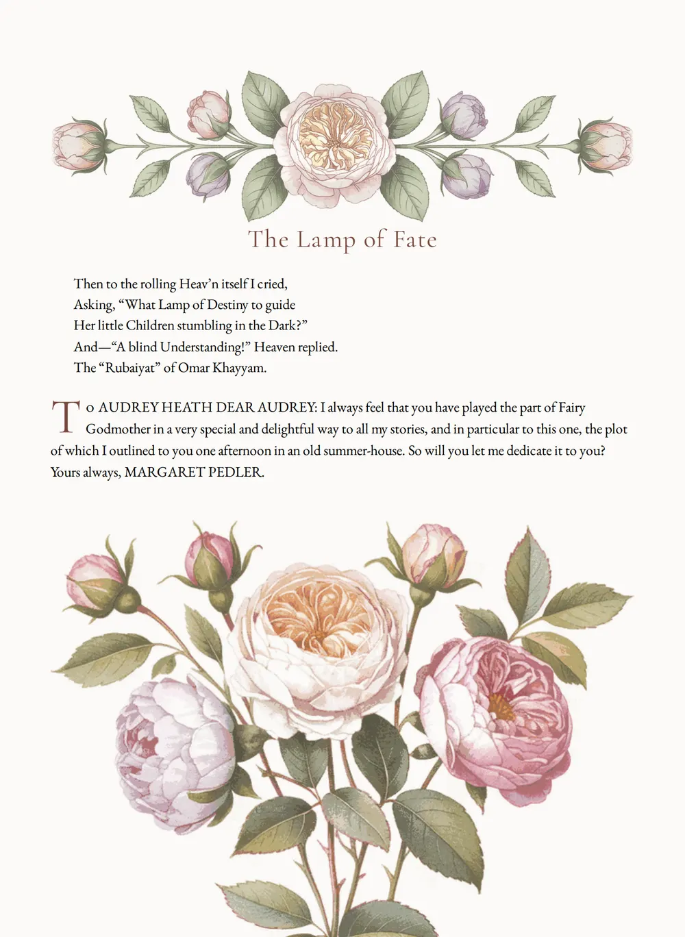 A page of The Lamp of Fate as set for this edition