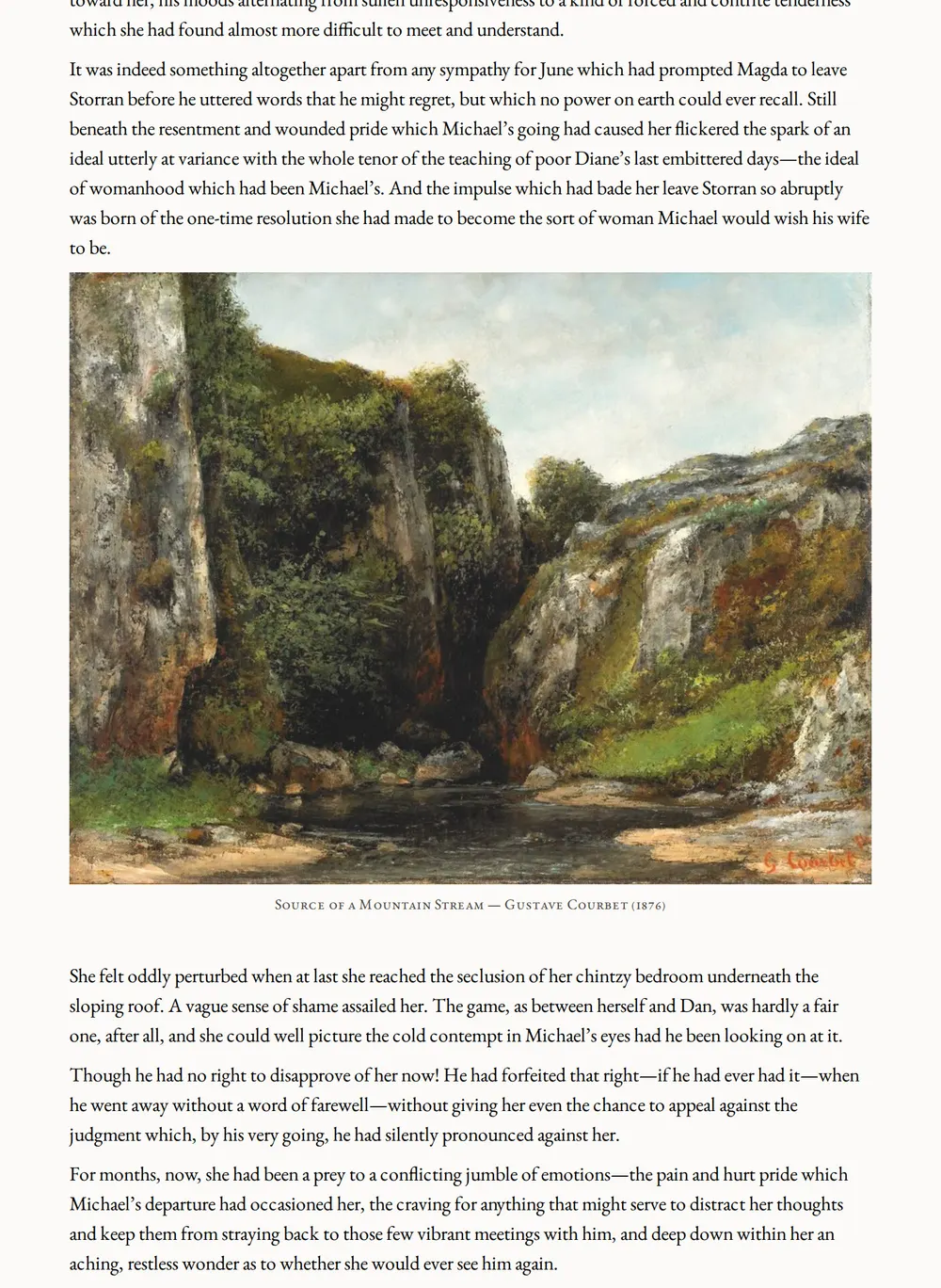 A page of The Lamp of Fate as set for this edition