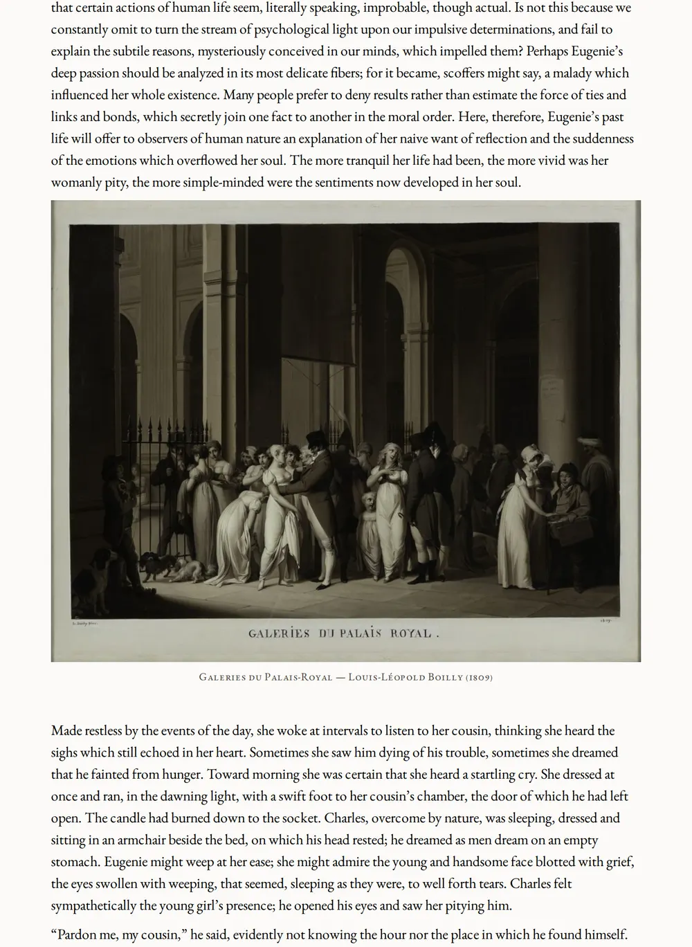 A page of Eugénie Grandet as set for this edition