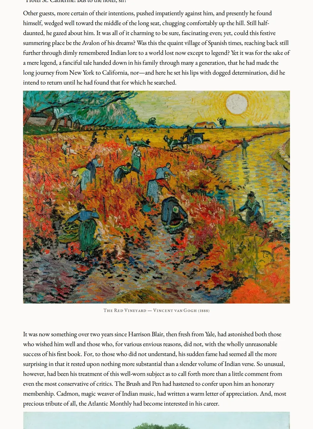 A page of Their Mariposa Legend as set for this edition