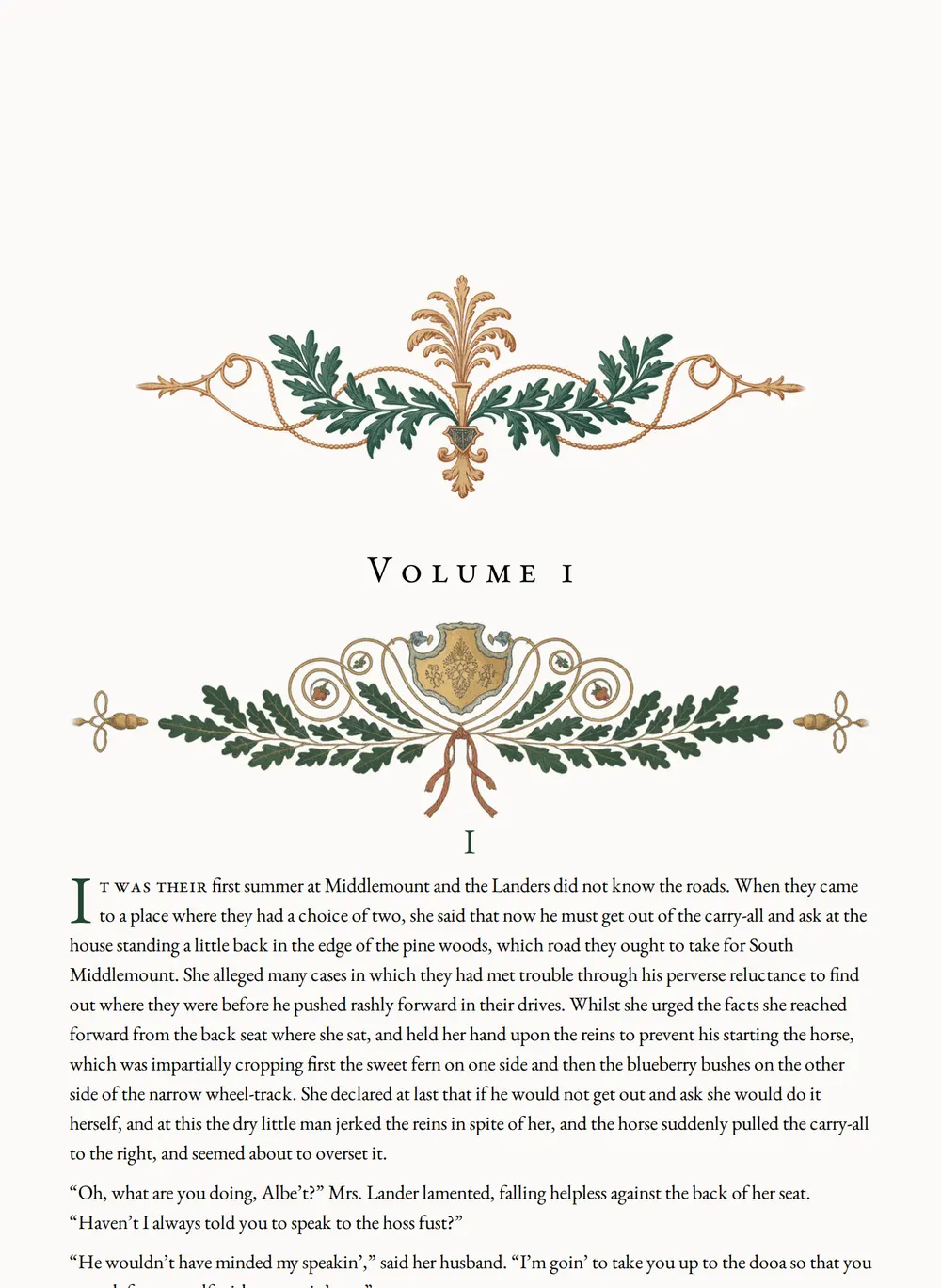 A page of Ragged Lady as set for this edition