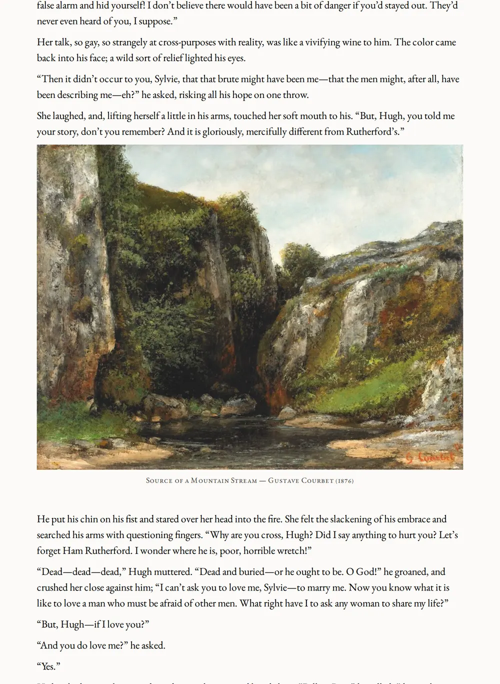 A page of Snow-Blind as set for this edition