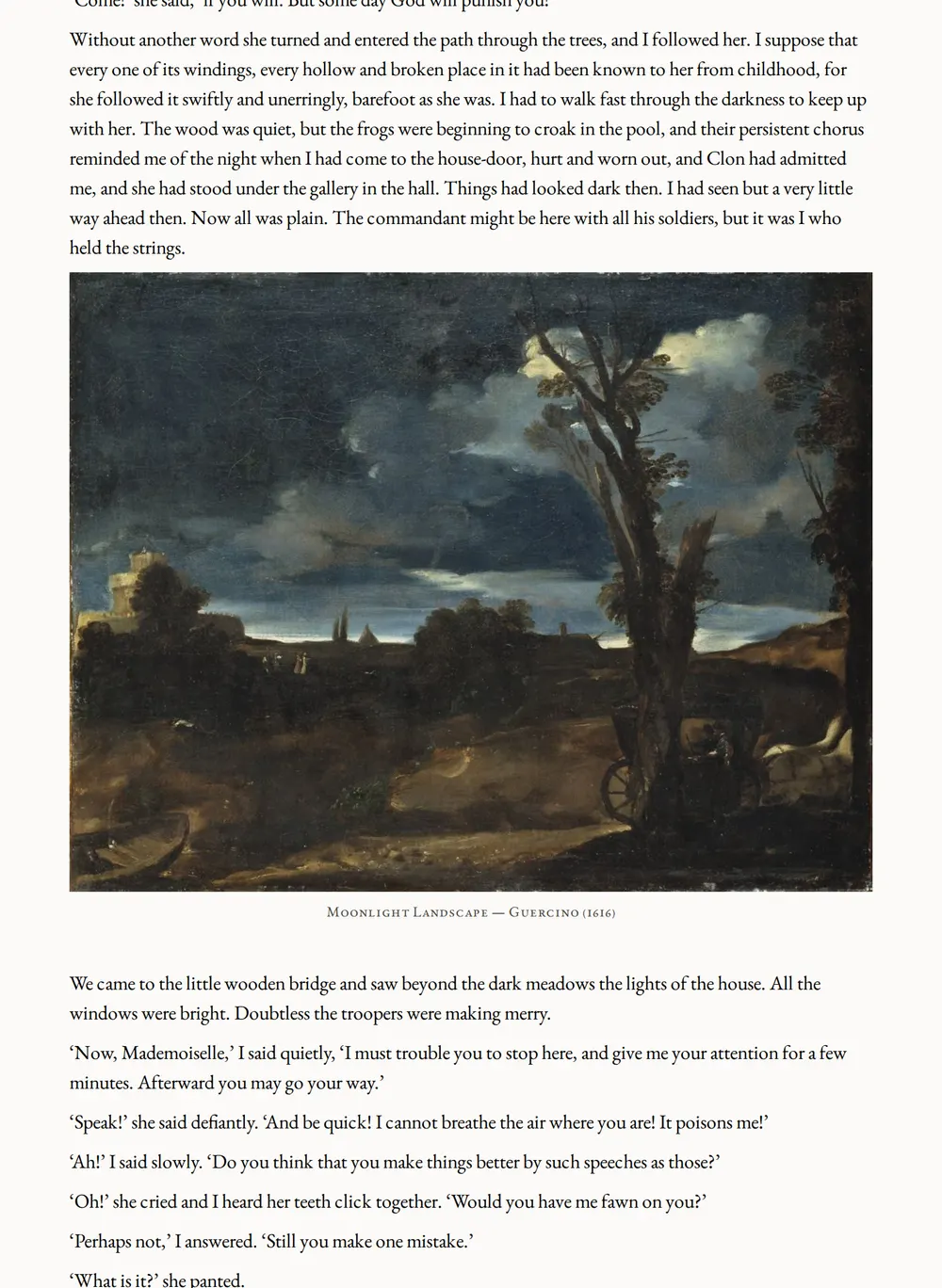 A page of Under the Red Robe as set for this edition