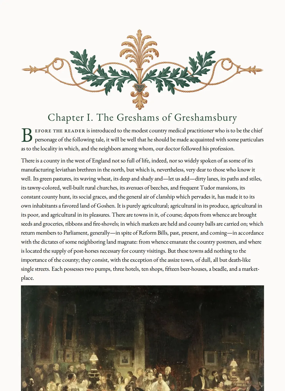A page of Doctor Thorne as set for this edition