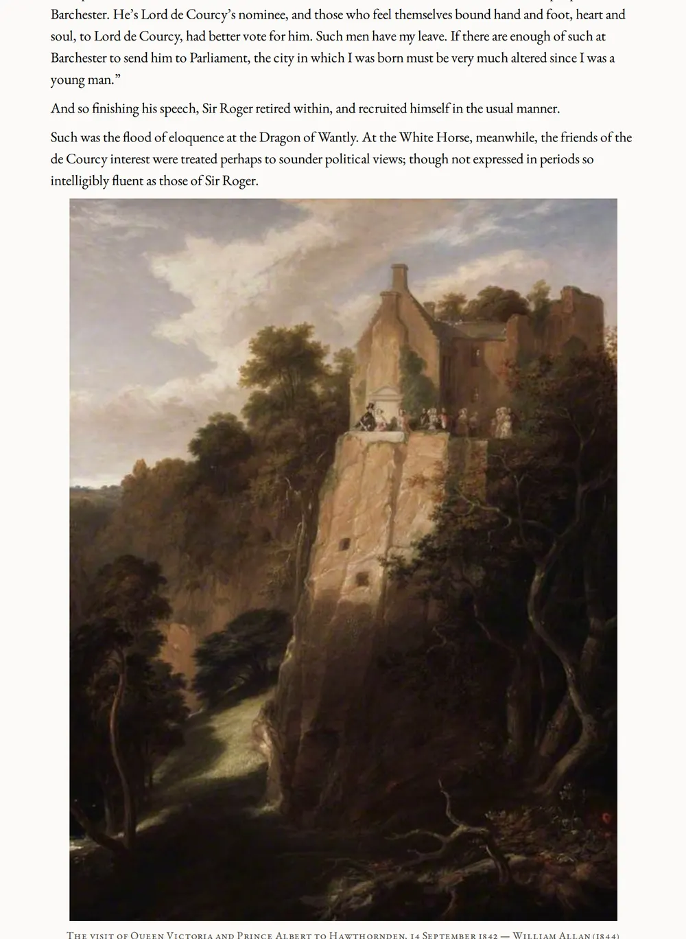 A page of Doctor Thorne as set for this edition