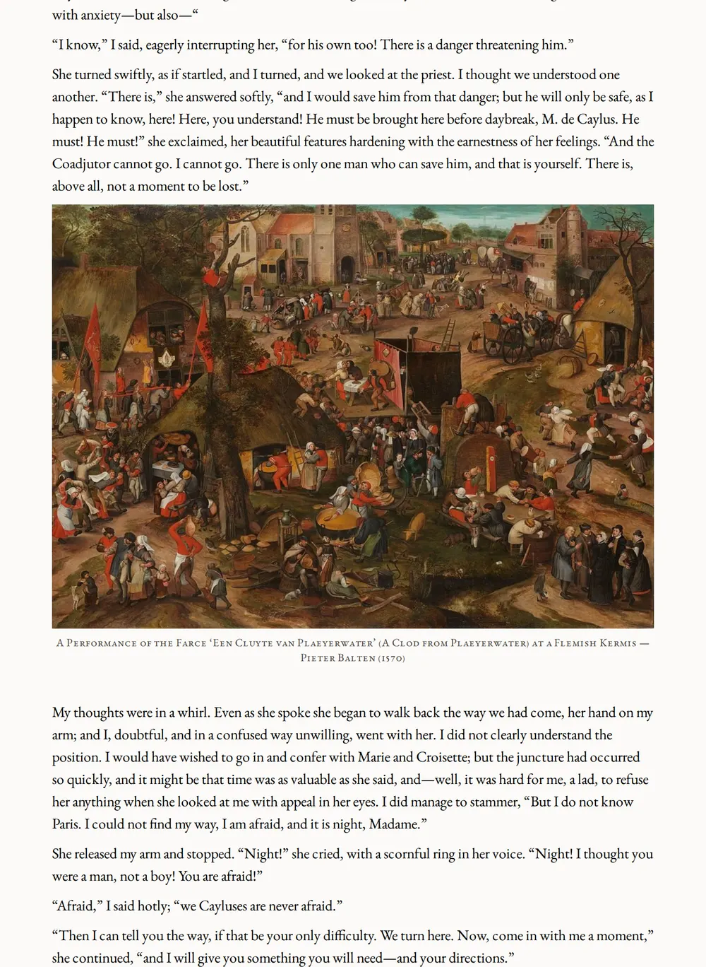A page of The House of the Wolf as set for this edition
