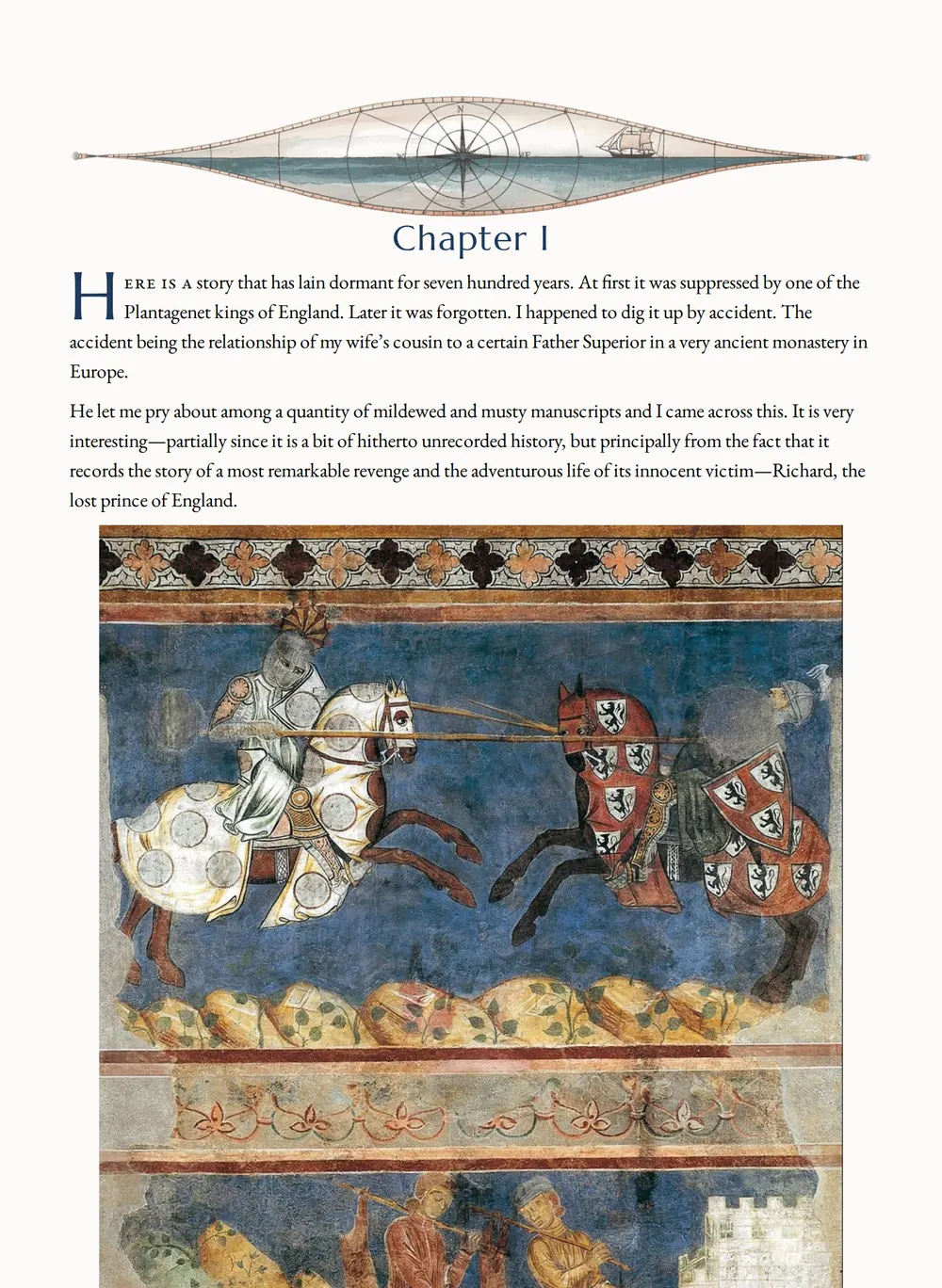 A page of The Outlaw of Torn as set for this edition