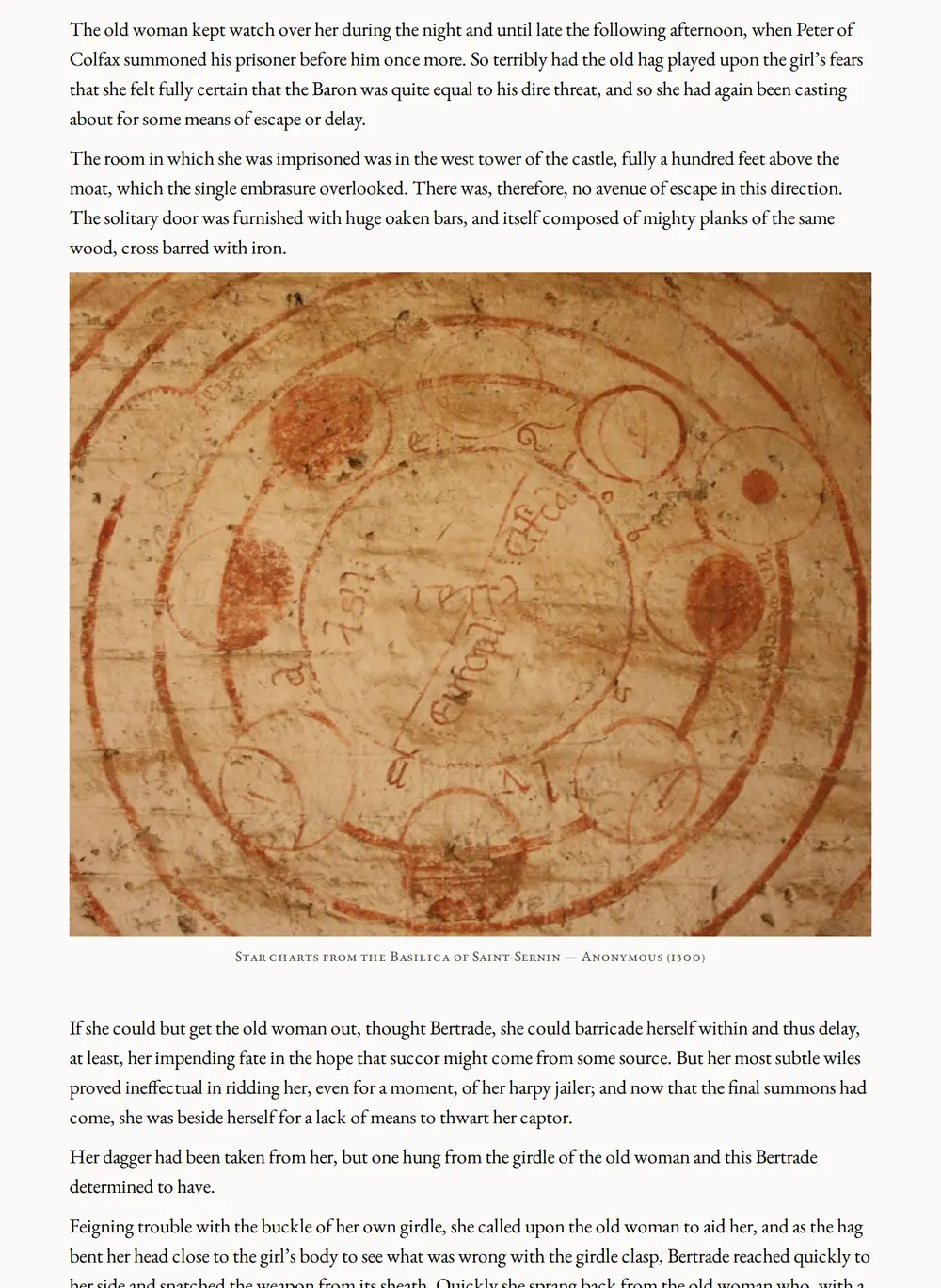 A page of The Outlaw of Torn as set for this edition