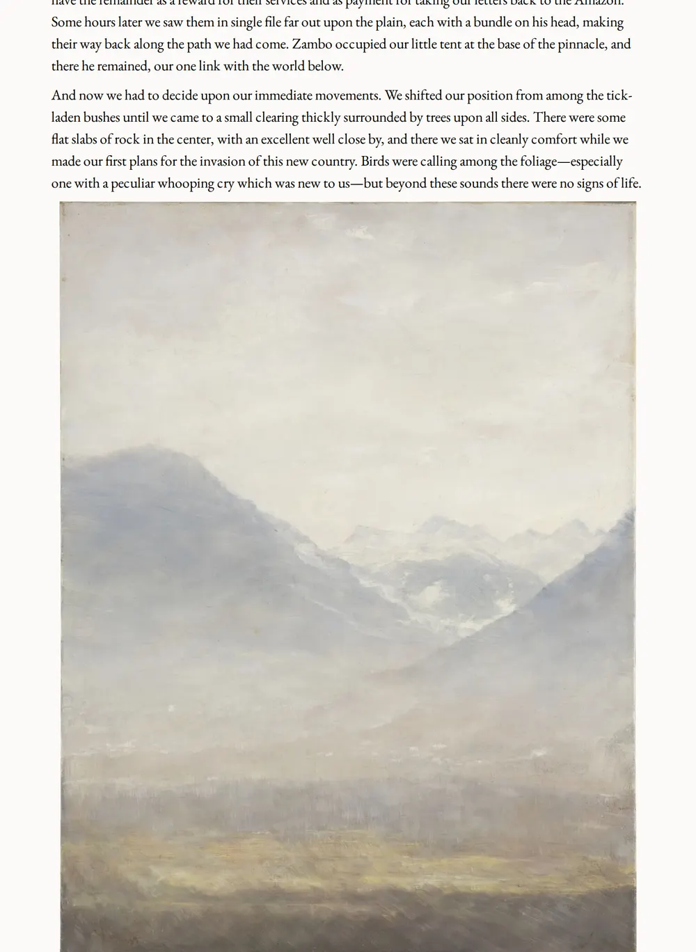 A page of The Lost World as set for this edition
