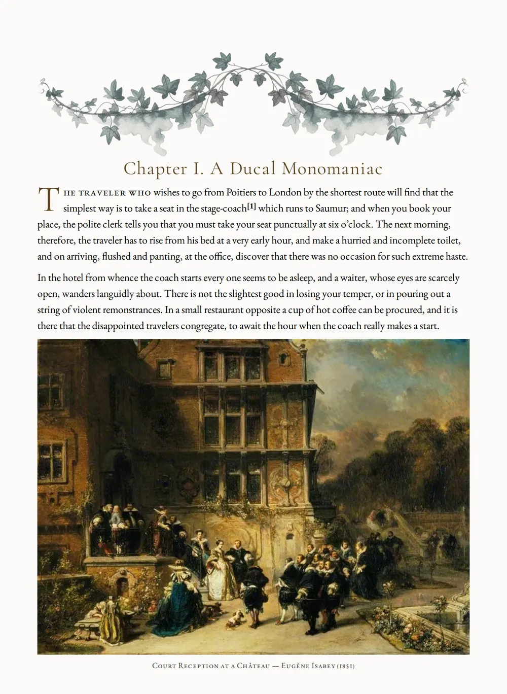 A page of The Champdoce Mystery as set for this edition