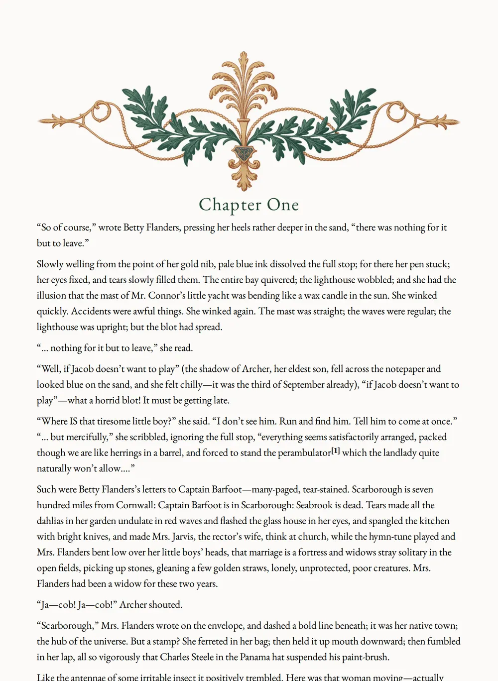 A page of Jacob's Room as set for this edition