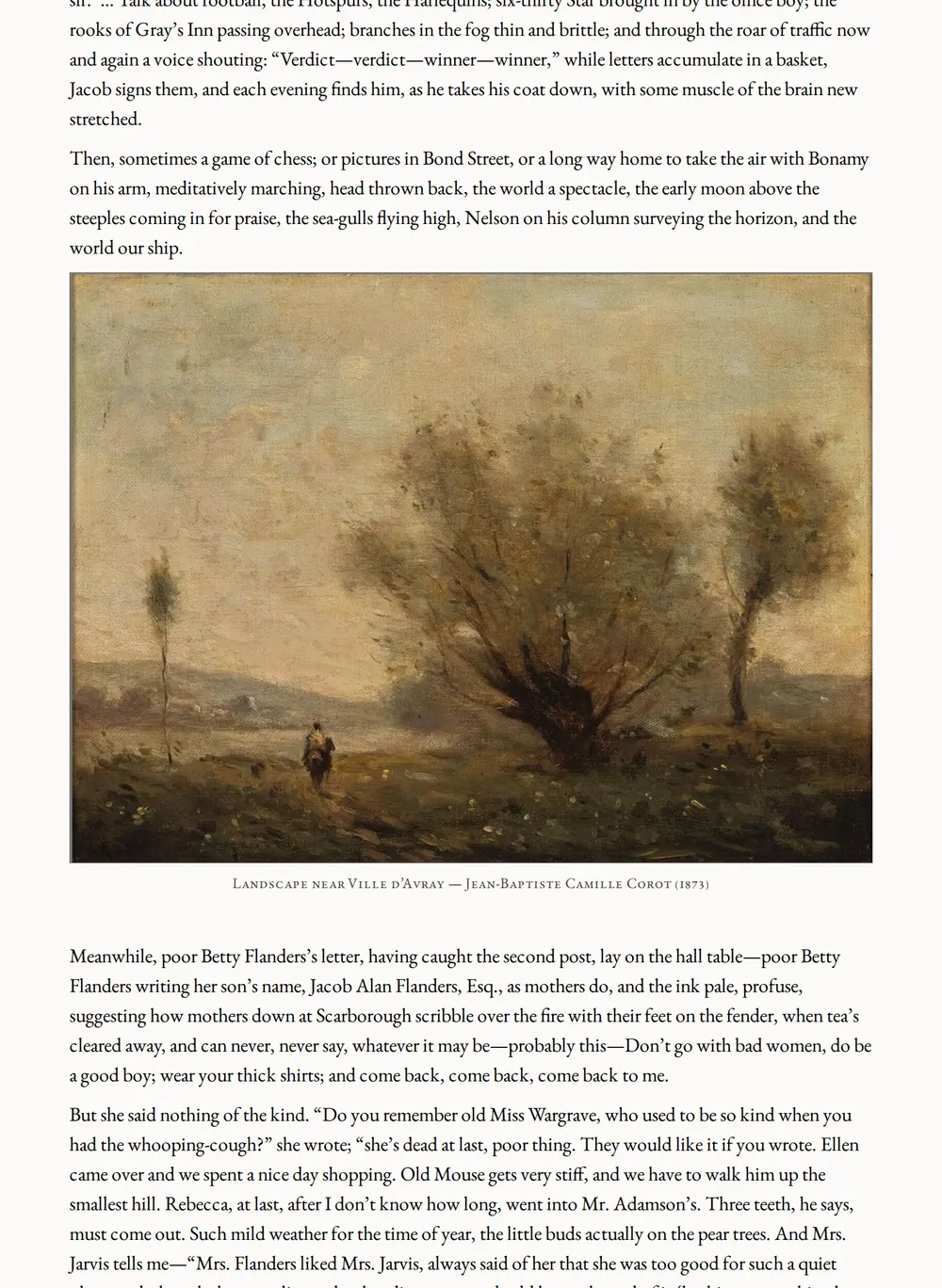 A page of Jacob's Room as set for this edition