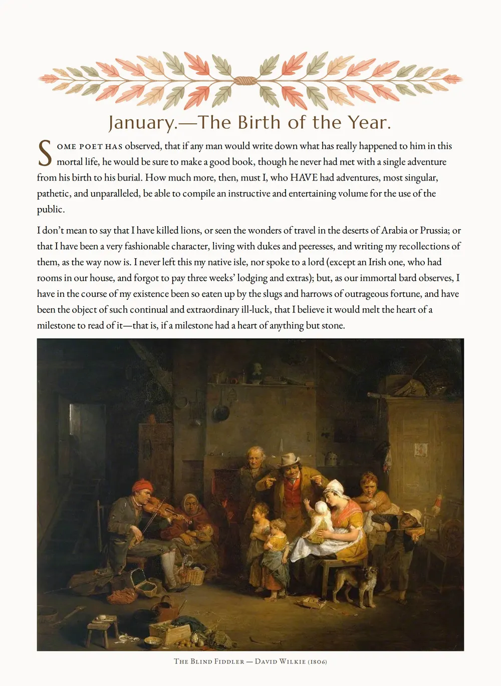 A page of The Fatal Boots as set for this edition