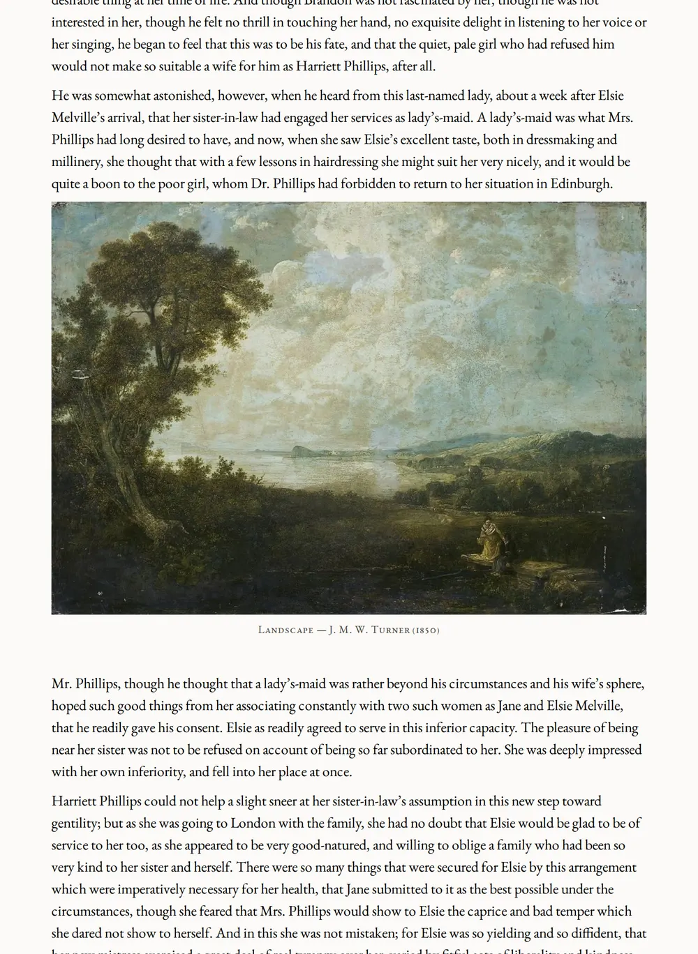 A page of Mr. Hogarth's Will as set for this edition