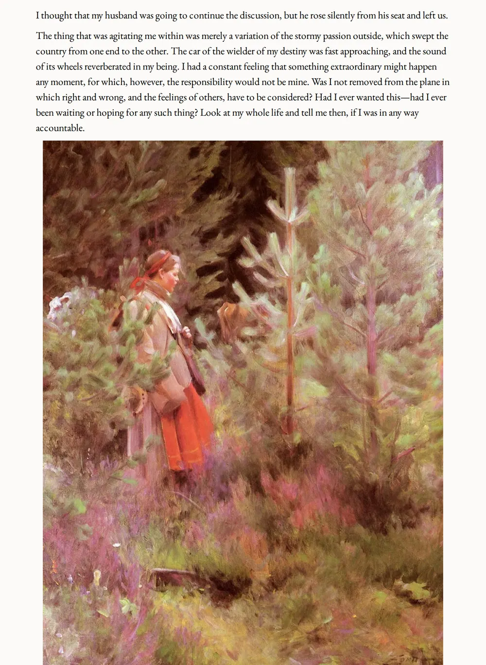 A page of The Home and the World as set for this edition