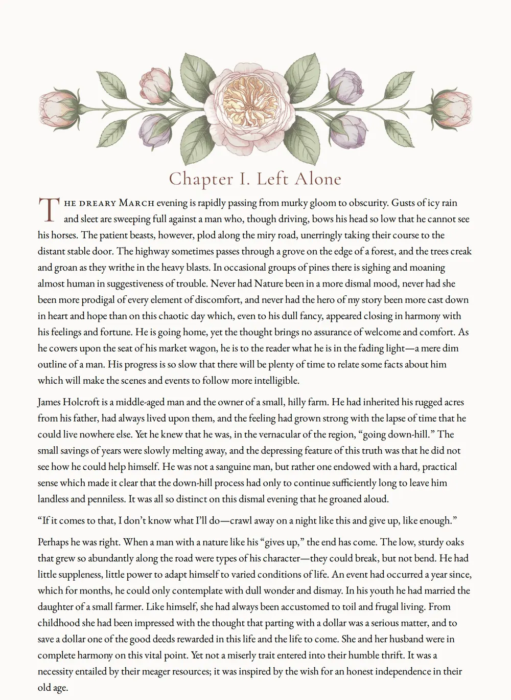 A page of He Fell in Love with His Wife as set for this edition
