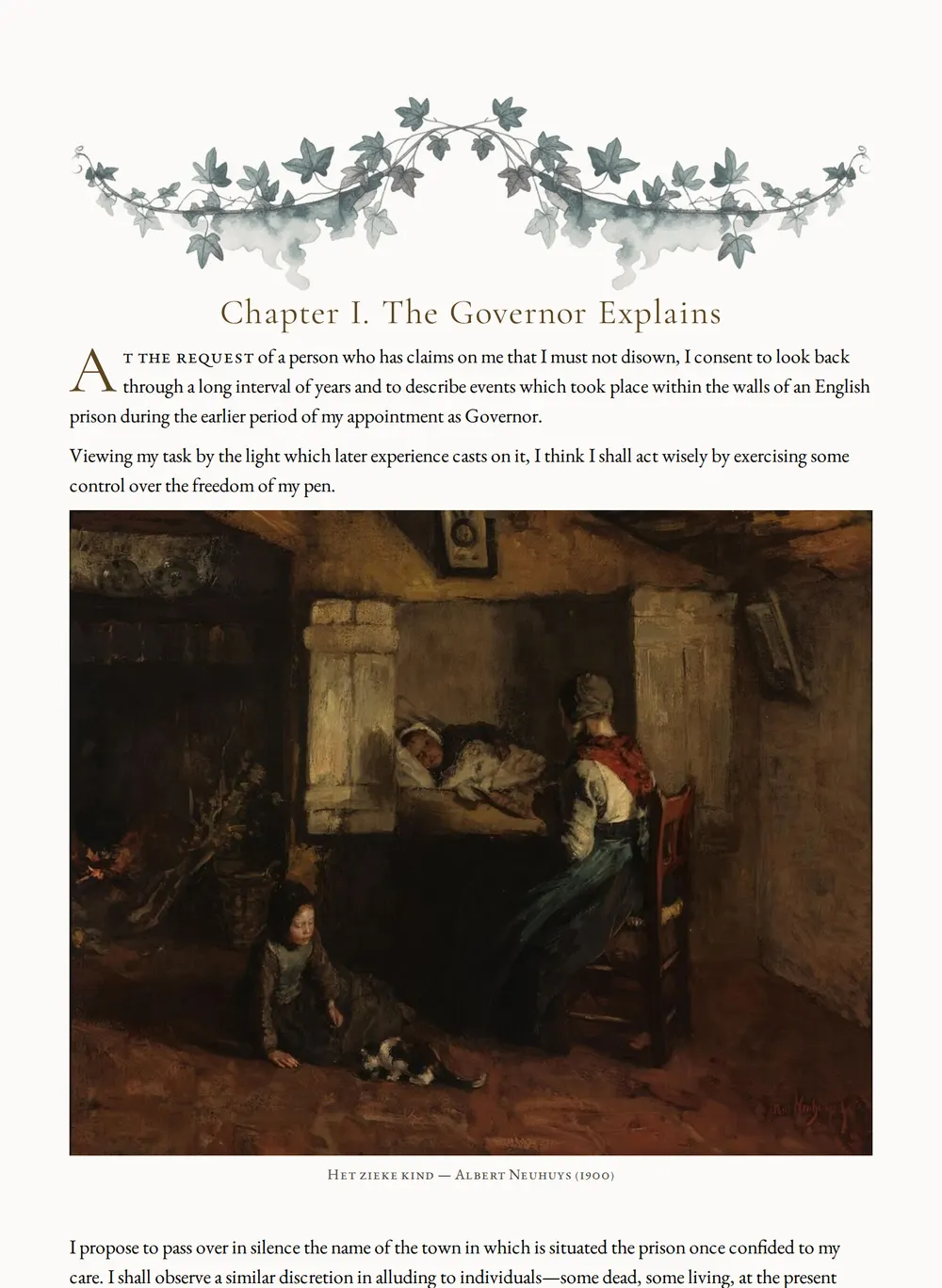 A page of The Legacy of Cain as set for this edition