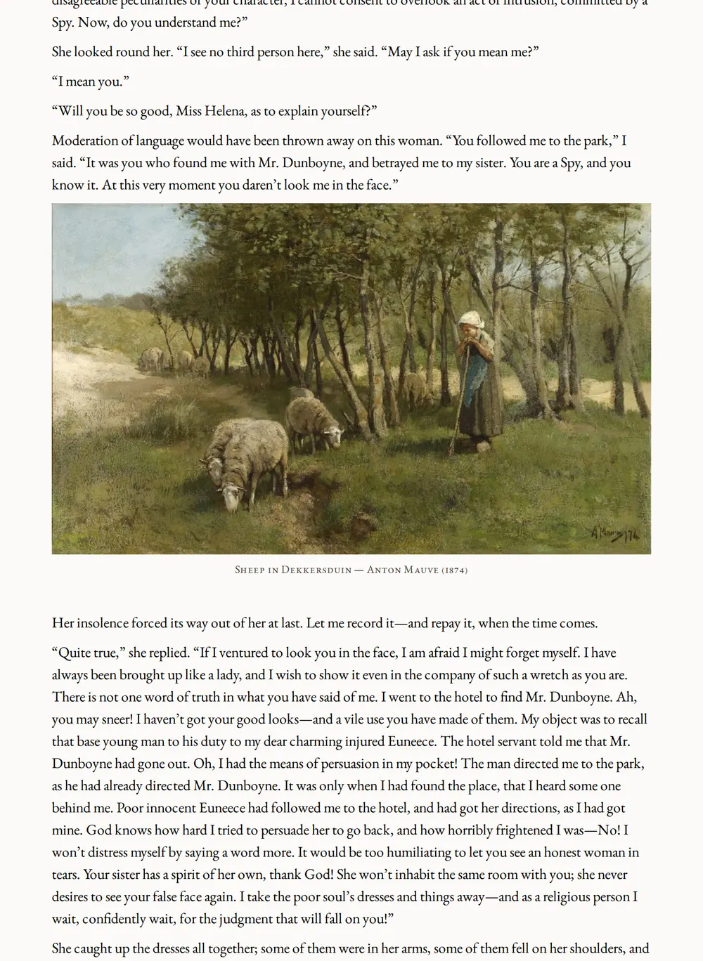 A page of The Legacy of Cain as set for this edition