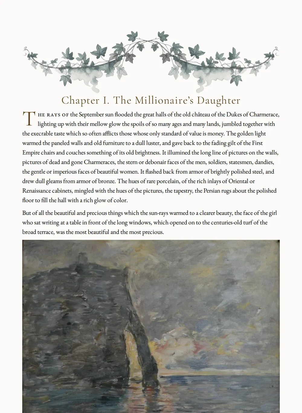 A page of Arsène Lupin as set for this edition