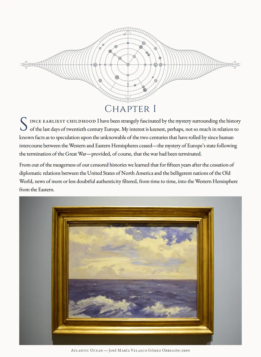 A page of The Lost Continent as set for this edition