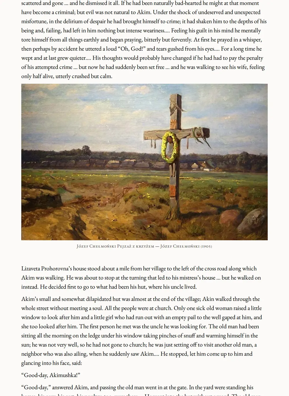 A page of Knock, Knock, Knock and Other Stories as set for this edition