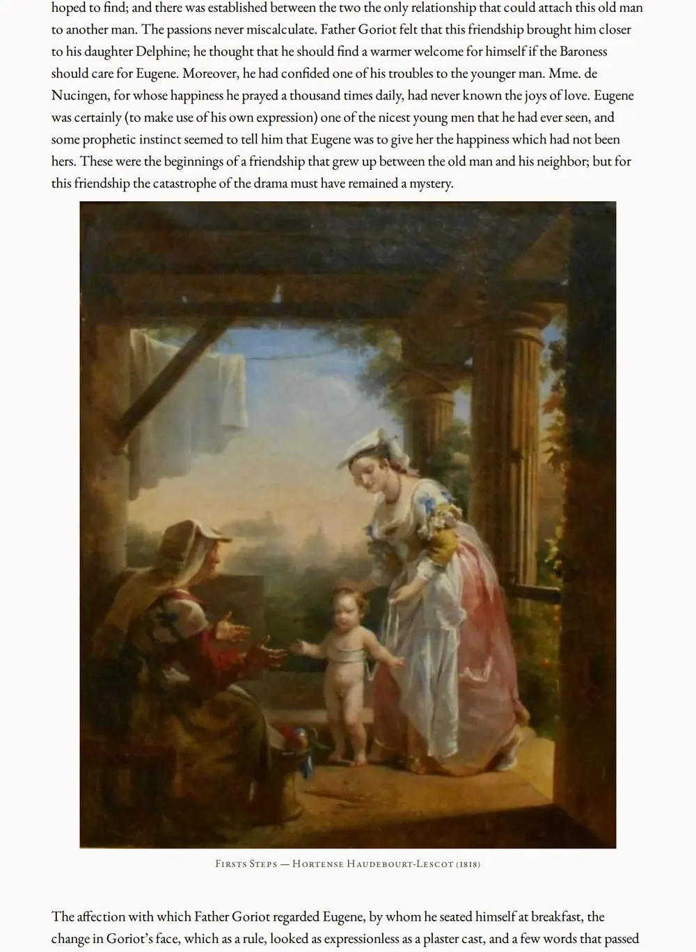 A page of Father Goriot as set for this edition