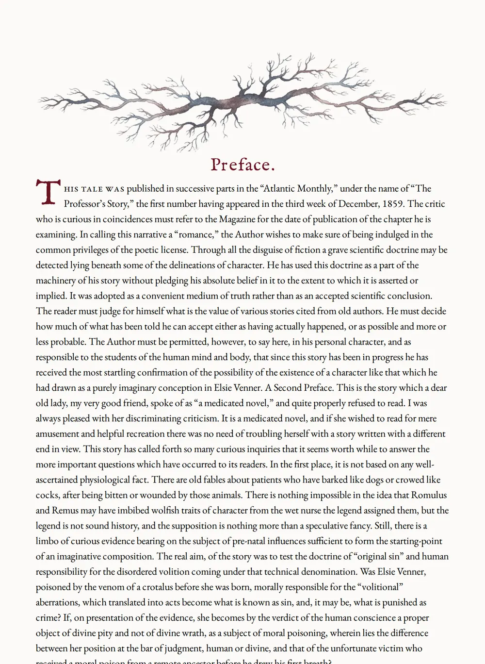 A page of Elsie Venner as set for this edition