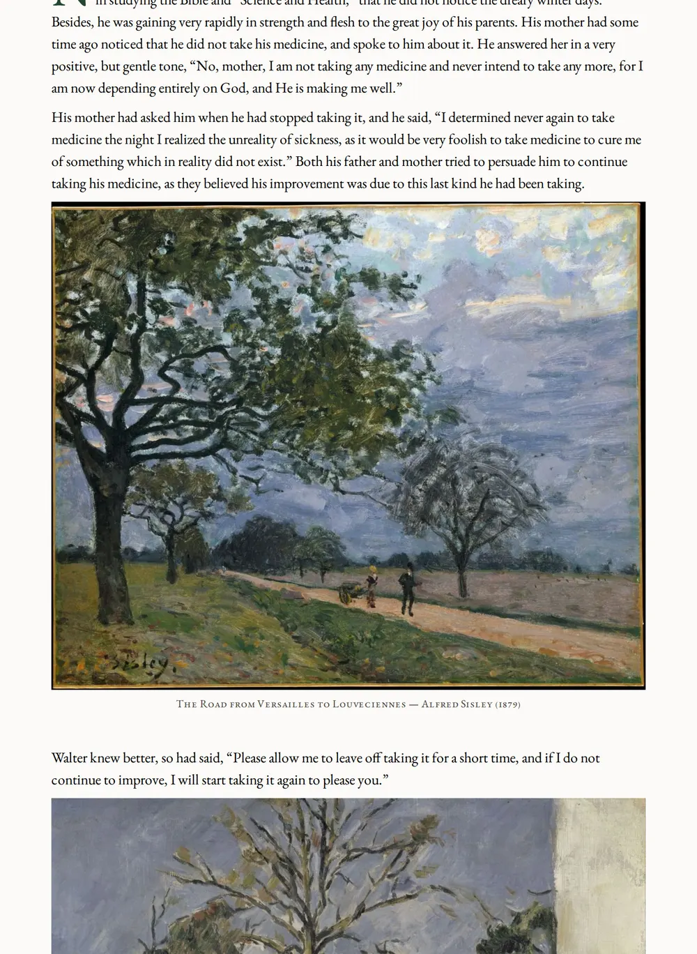 A page of The Pastor's Son as set for this edition