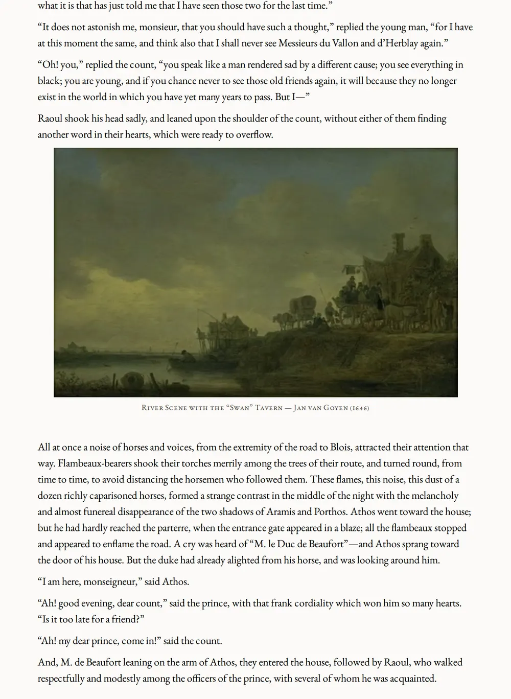 A page of The Man in the Iron Mask as set for this edition