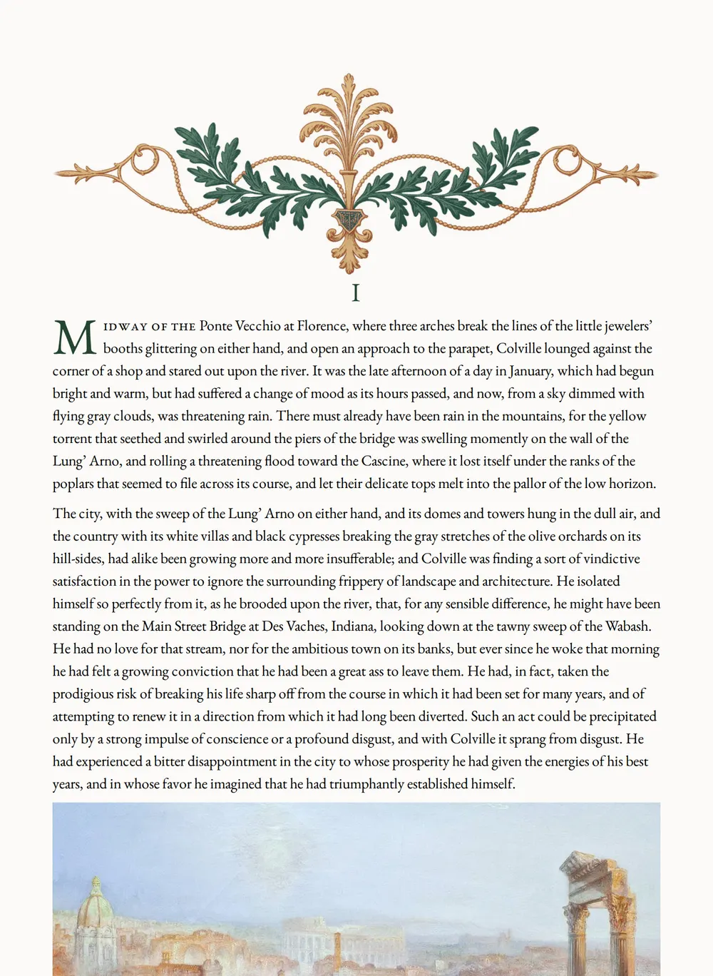 A page of Indian Summer as set for this edition