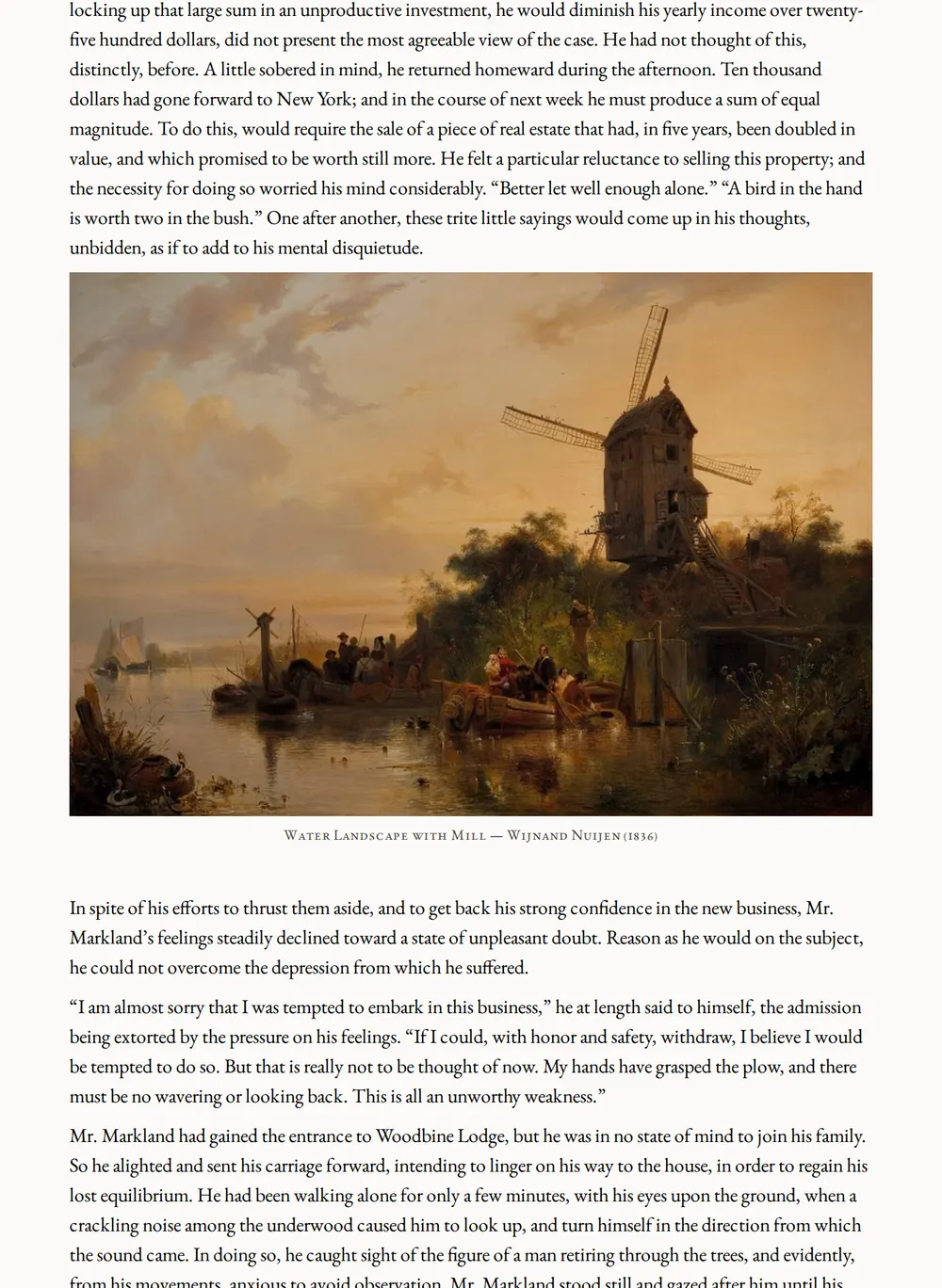A page of The Good Time Coming as set for this edition