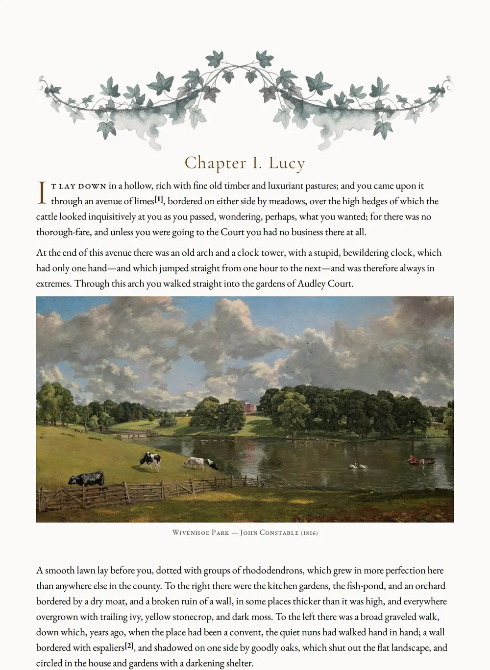 A page of Lady Audley's Secret as set for this edition