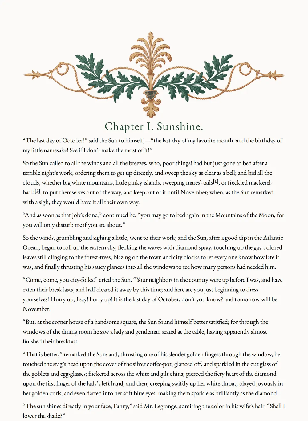 A page of Outpost as set for this edition