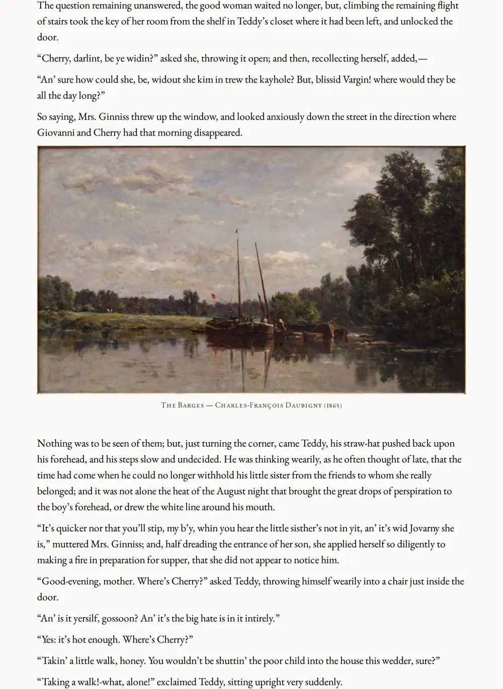 A page of Outpost as set for this edition