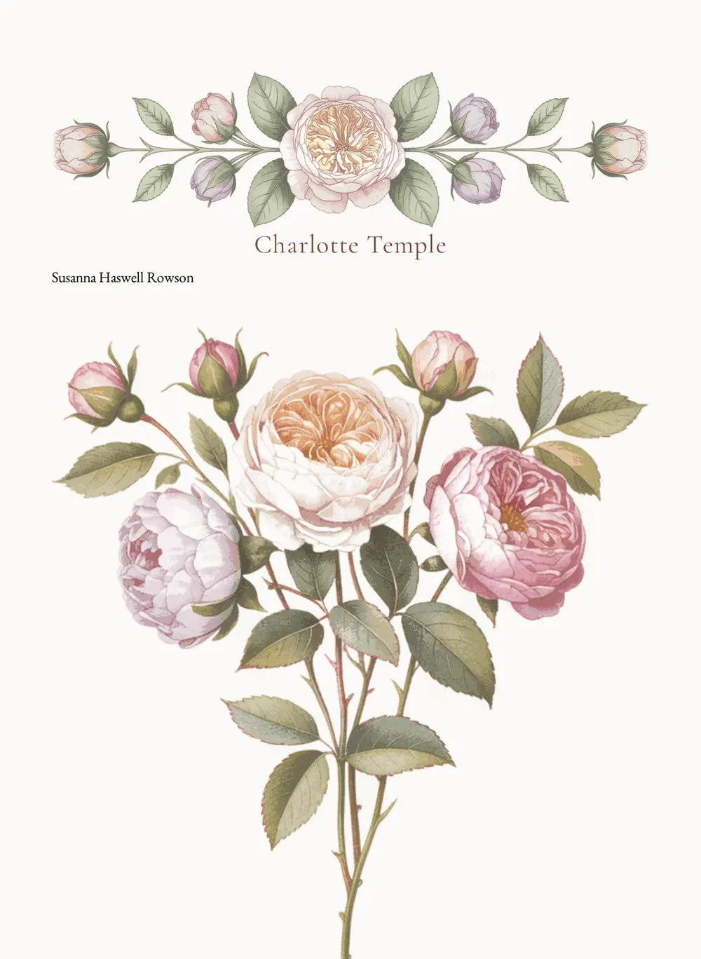 A page of Charlotte Temple as set for this edition
