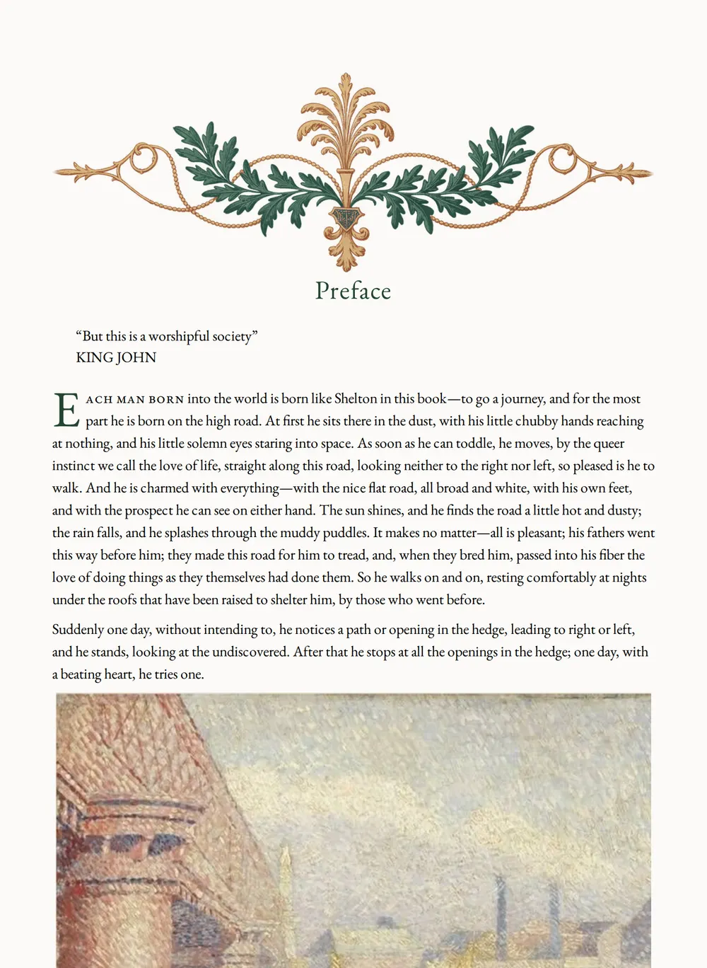A page of The Island Pharisees as set for this edition