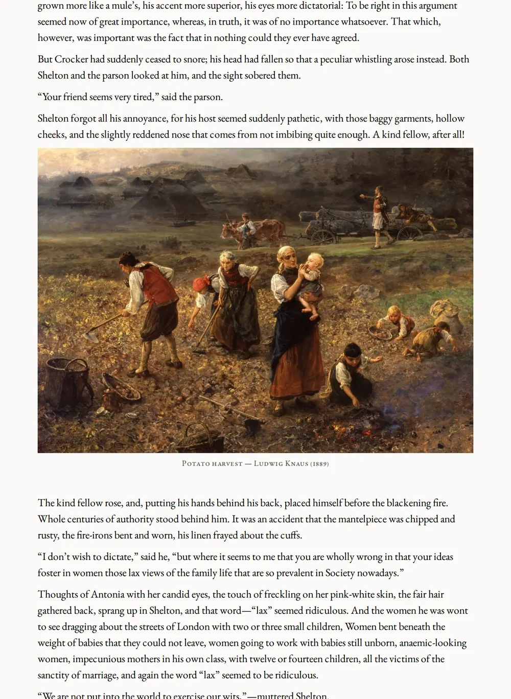 A page of The Island Pharisees as set for this edition