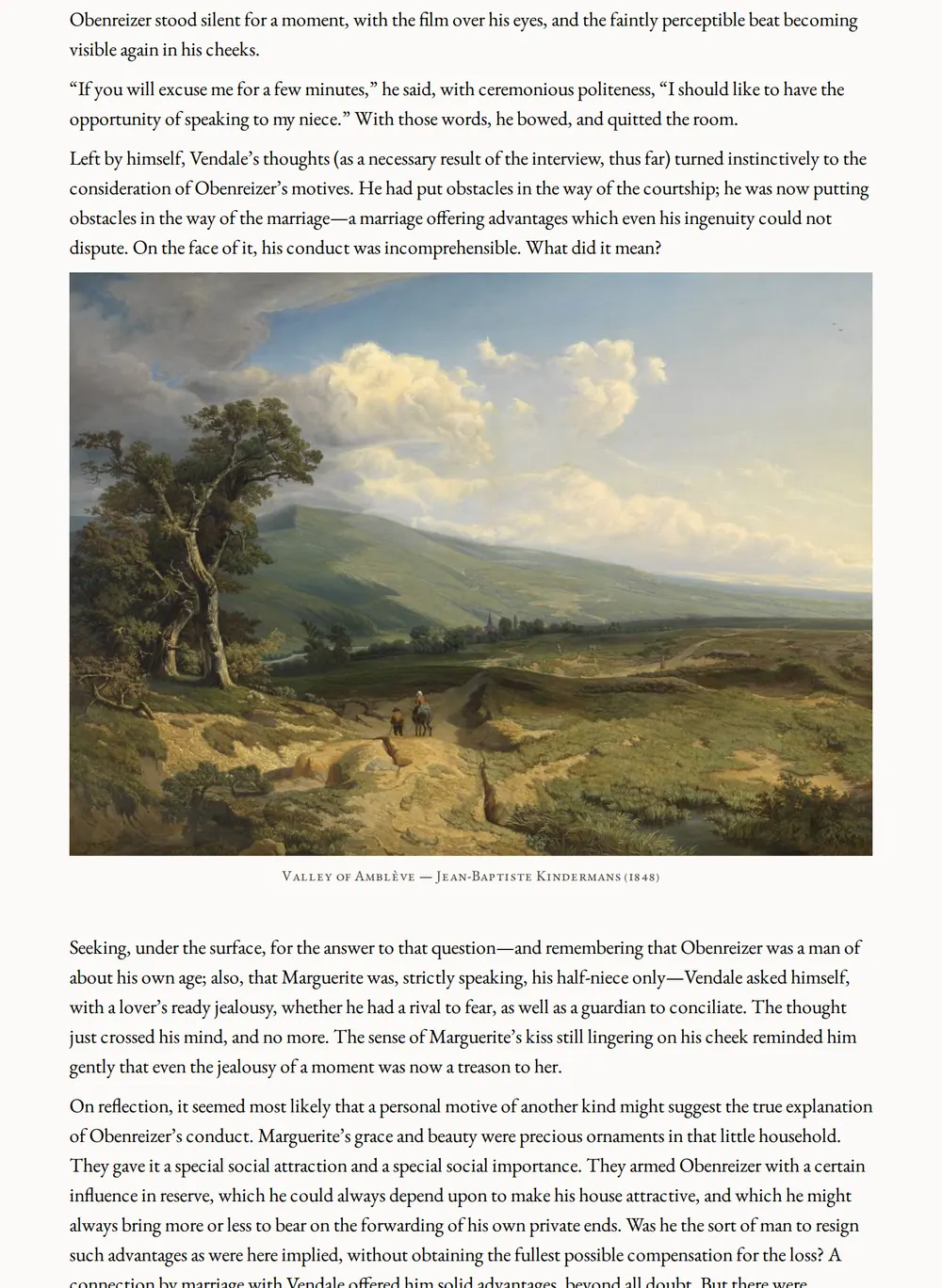 A page of No Thoroughfare as set for this edition