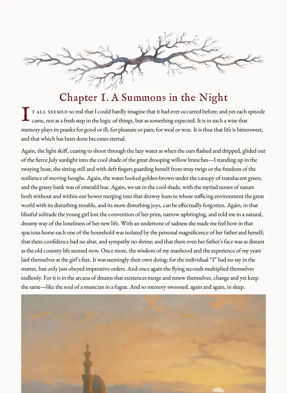 A page of The Jewel of Seven Stars as set for this edition