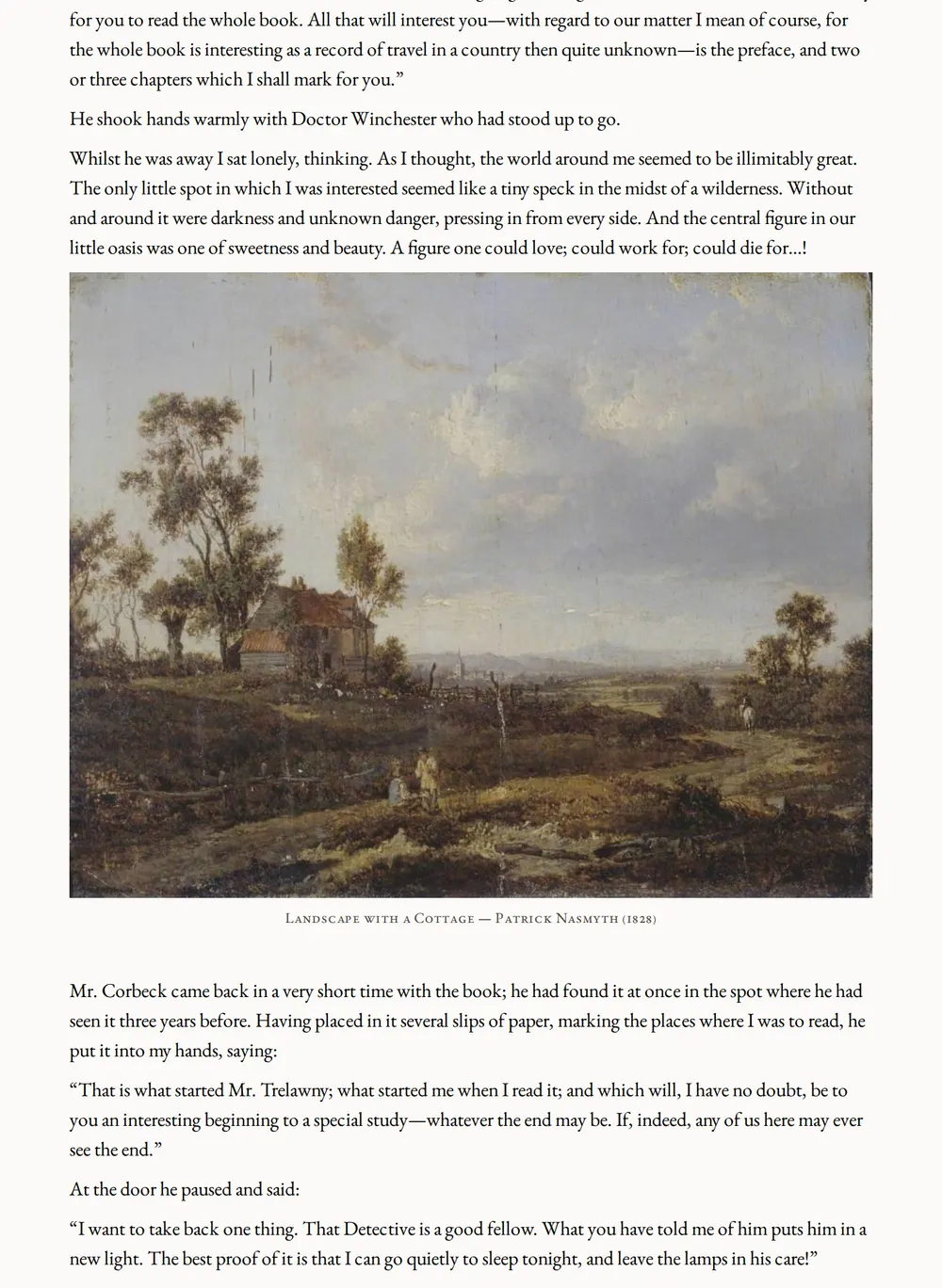 A page of The Jewel of Seven Stars as set for this edition