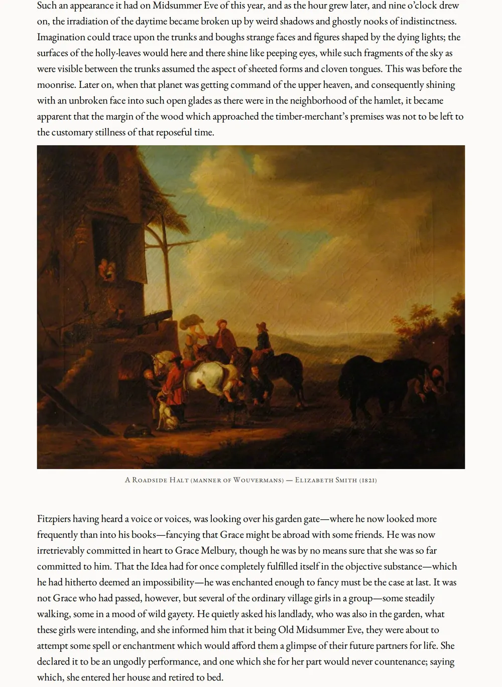 A page of The Woodlanders as set for this edition