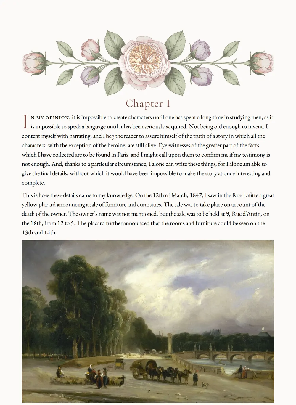 A page of Camille as set for this edition