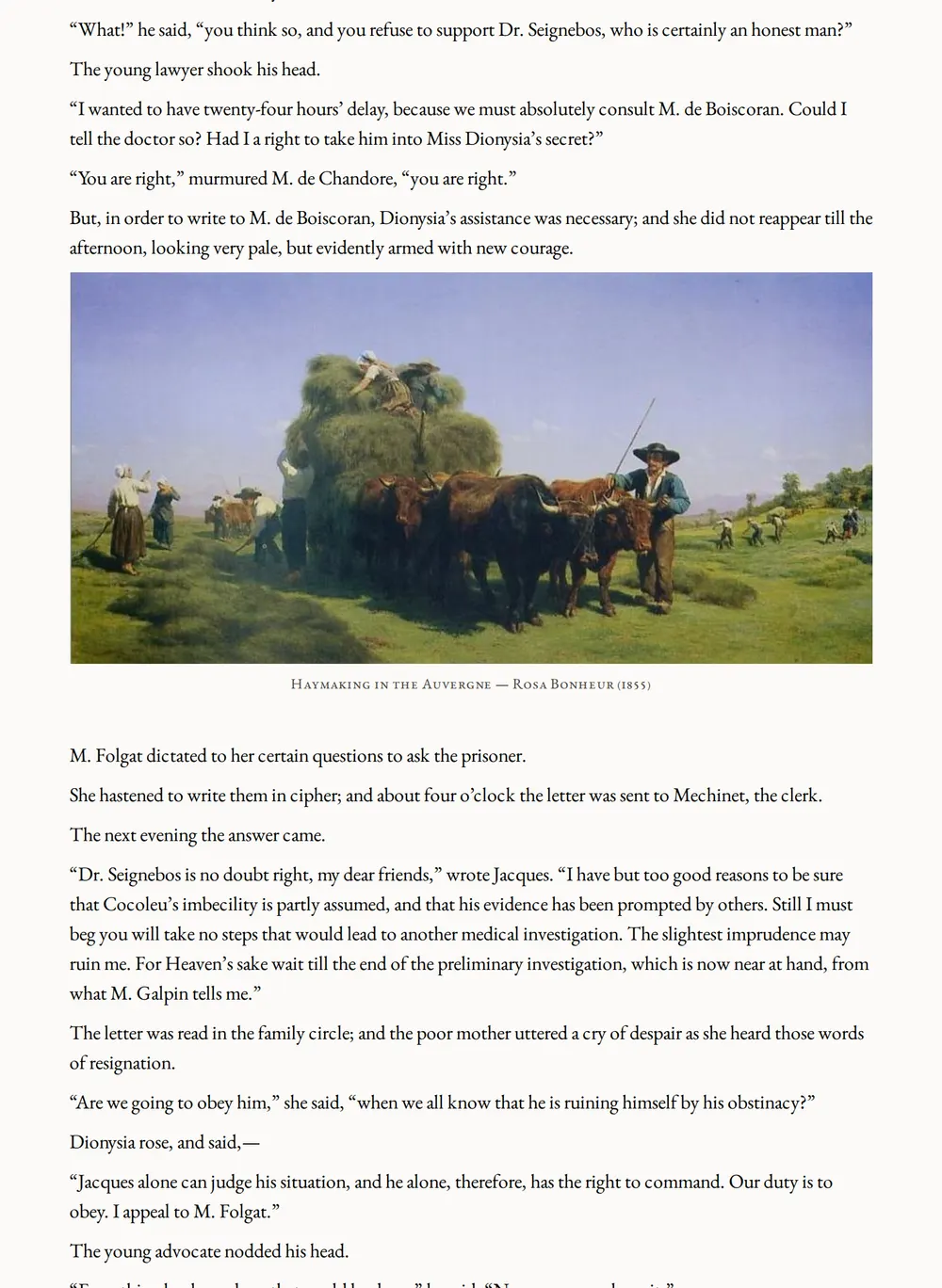A page of Within an Inch of His Life as set for this edition