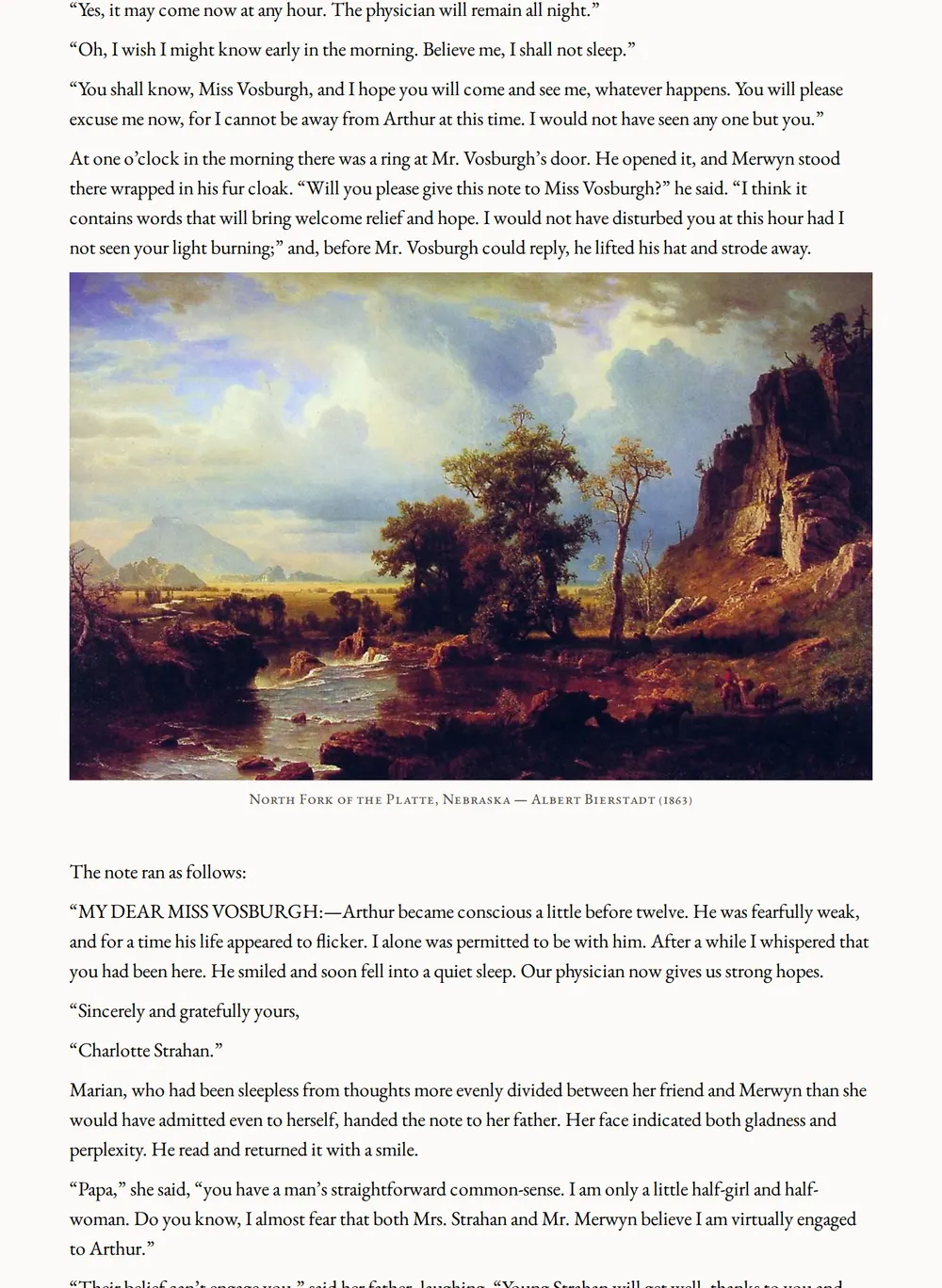A page of An Original Belle as set for this edition