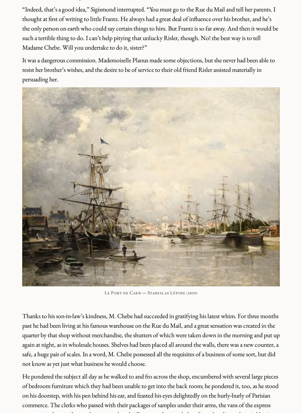 A page of Fromont and Risler as set for this edition