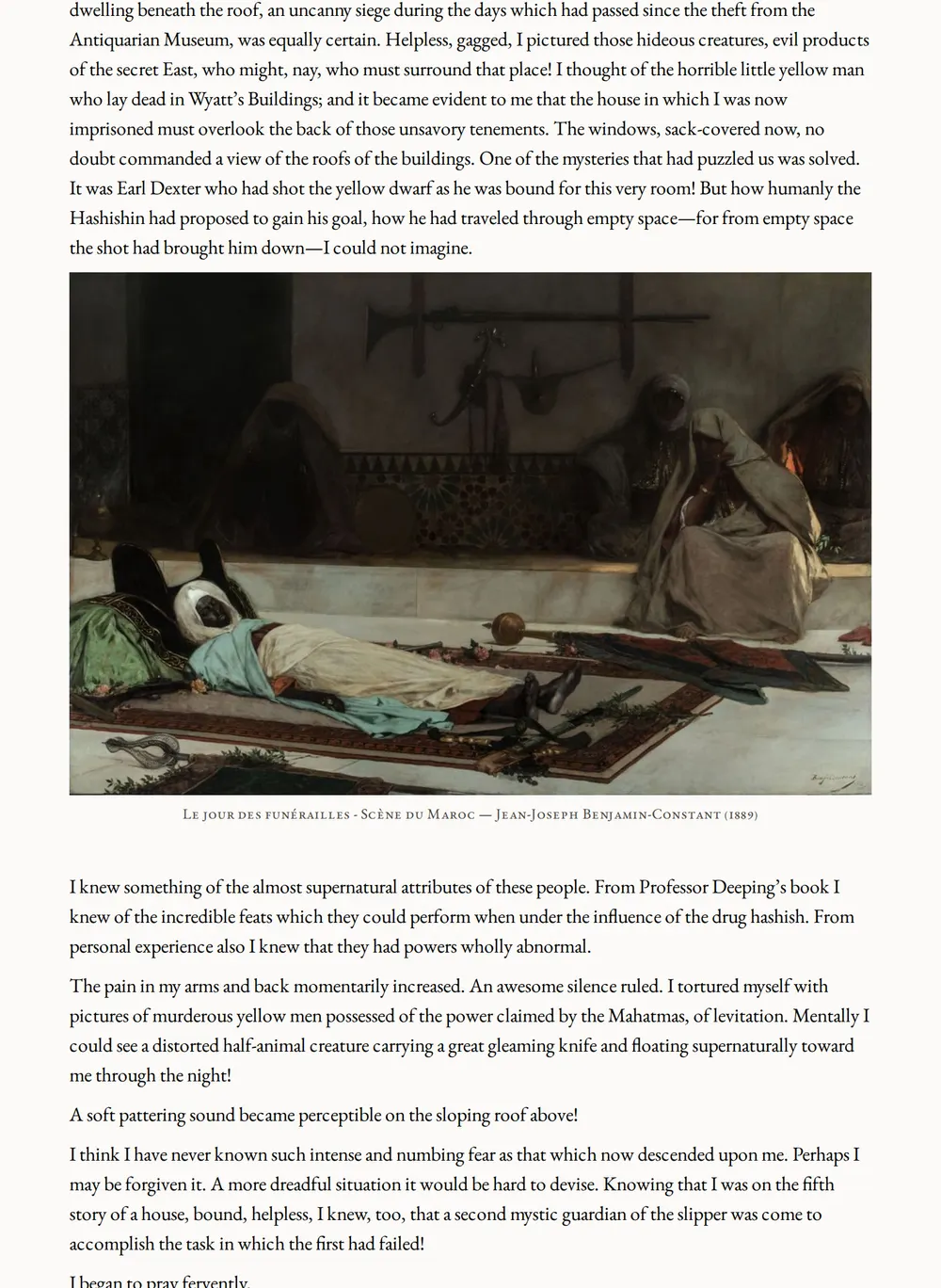 A page of The Quest of the Sacred Slipper as set for this edition