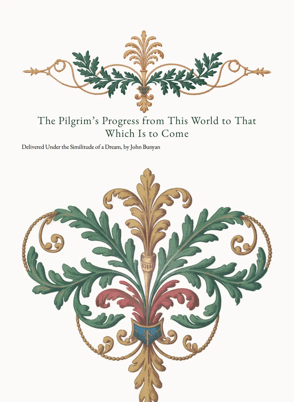 A page of The Pilgrim's Progress as set for this edition