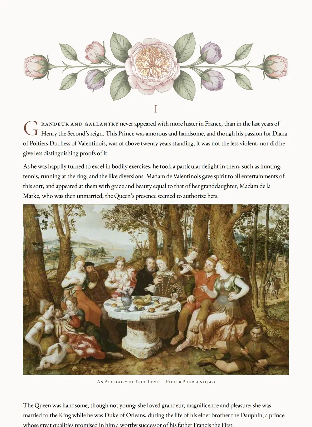 A page of The Princess of Cleves as set for this edition