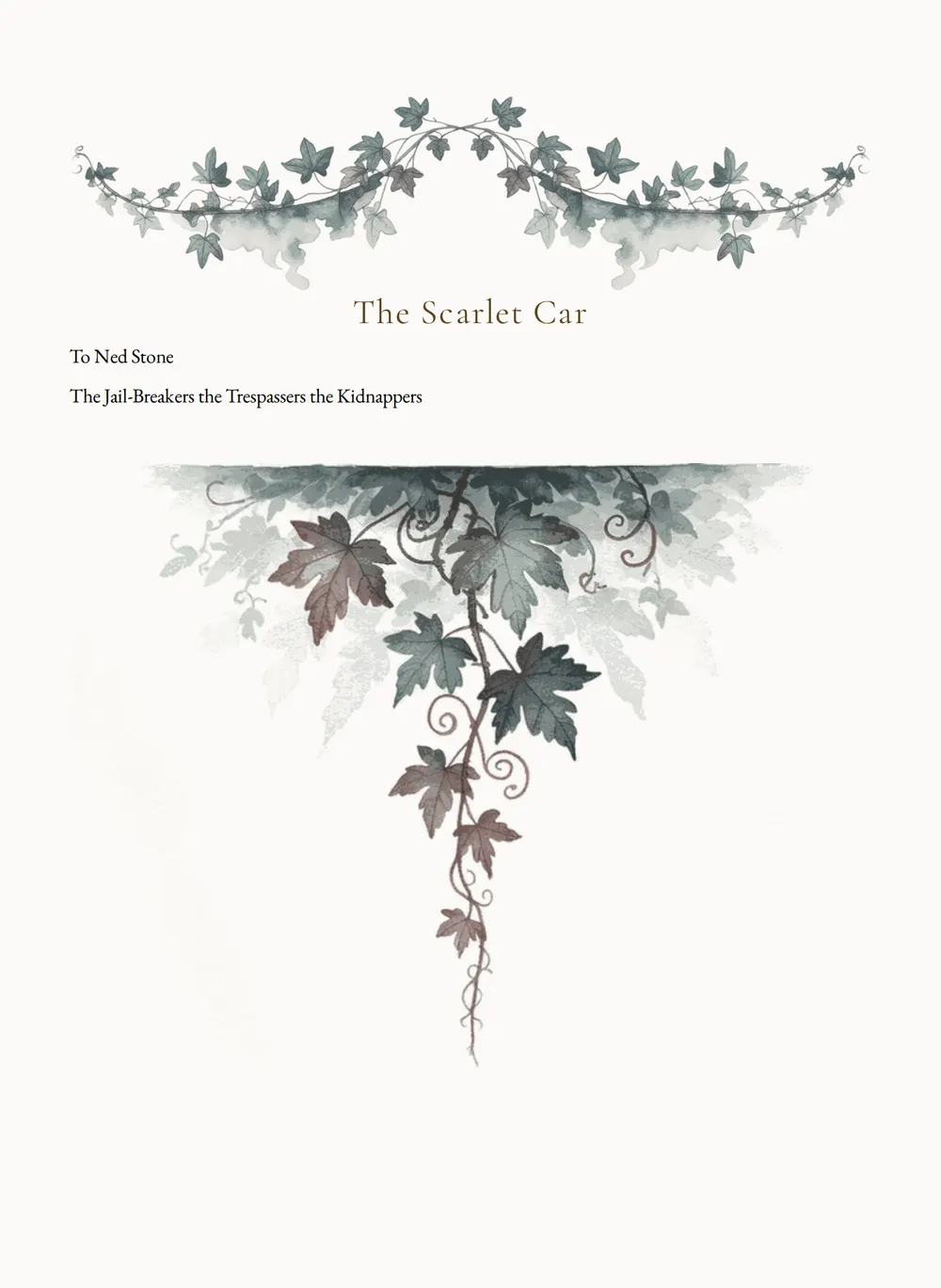 A page of The Scarlet Car as set for this edition